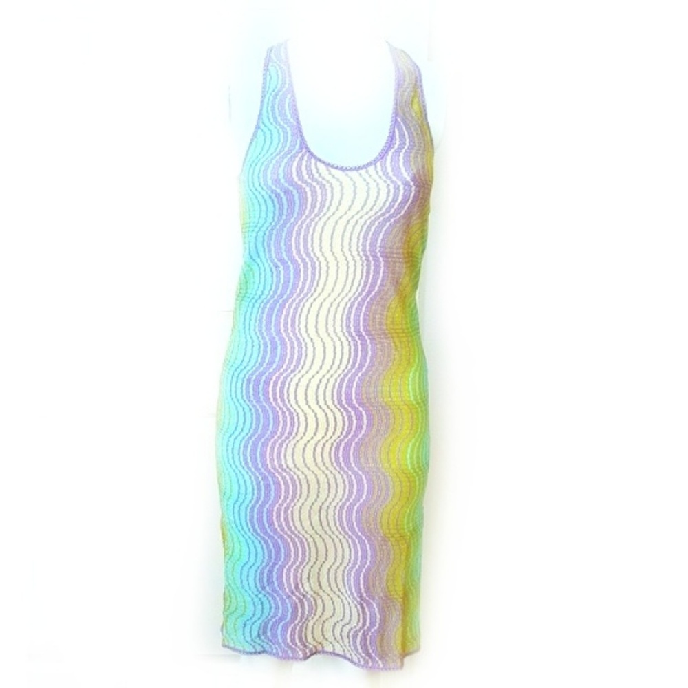 missoni mare racer back colorful dress